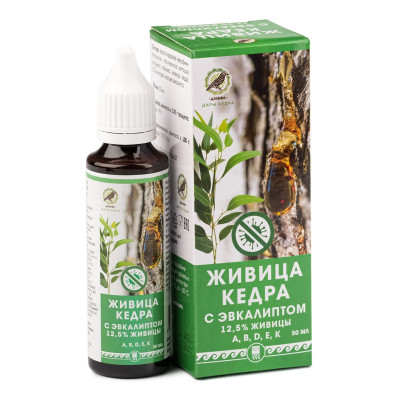 Живица кедра 12,5% с эвкалиптом Живица кедра 12,5% с эвкалиптом